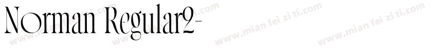 Norman Regular2字体转换